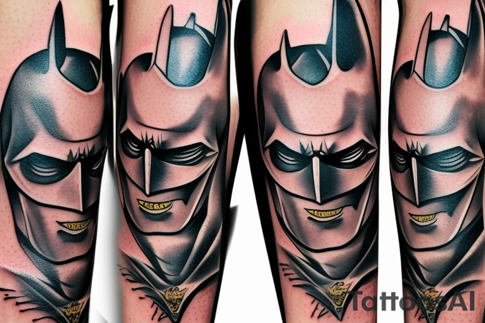 Batman drink beer tattoo idea