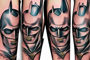 Batman drink beer tattoo idea