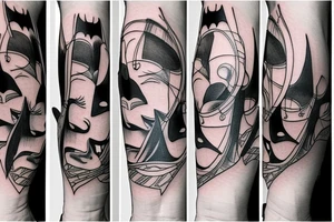 Batman drink beer tattoo idea