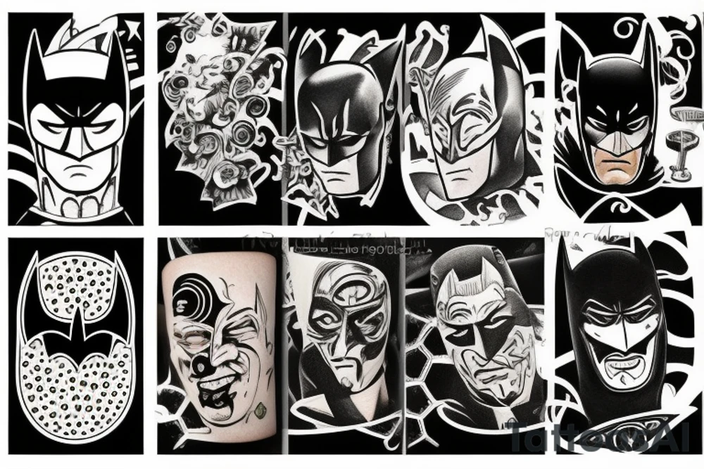 Batman drink beer tattoo idea