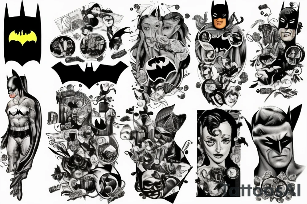 Batman drink beer tattoo idea