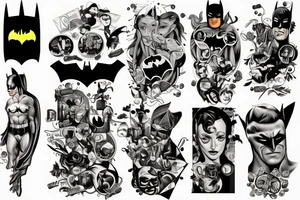 Batman drink beer tattoo idea