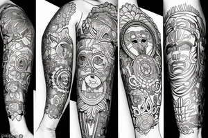 Símbolo de Aries y Leo fusionandos tattoo idea