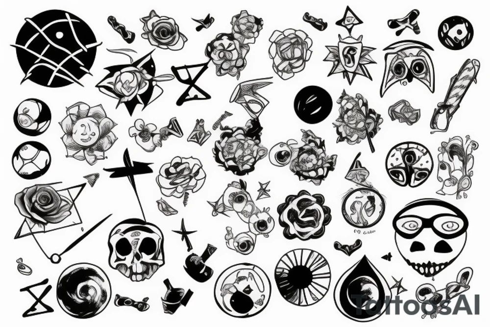 atomic model tattoo idea