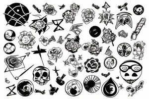 atomic model tattoo idea