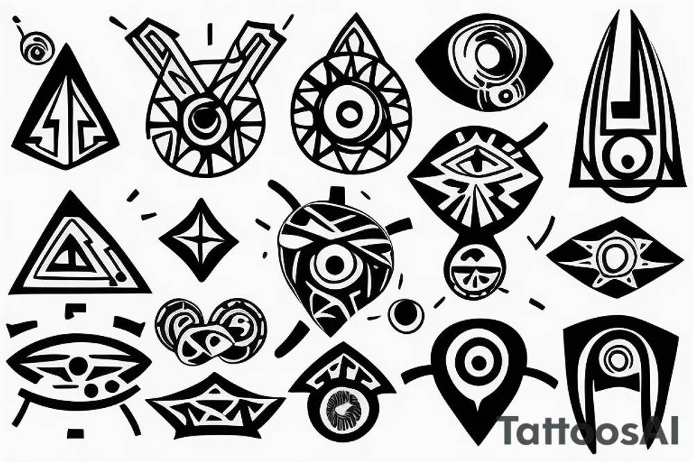 atomic model tattoo idea