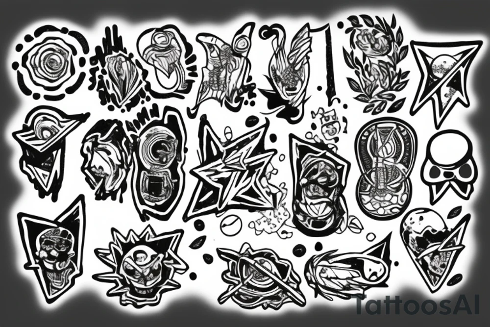 atomic model tattoo idea