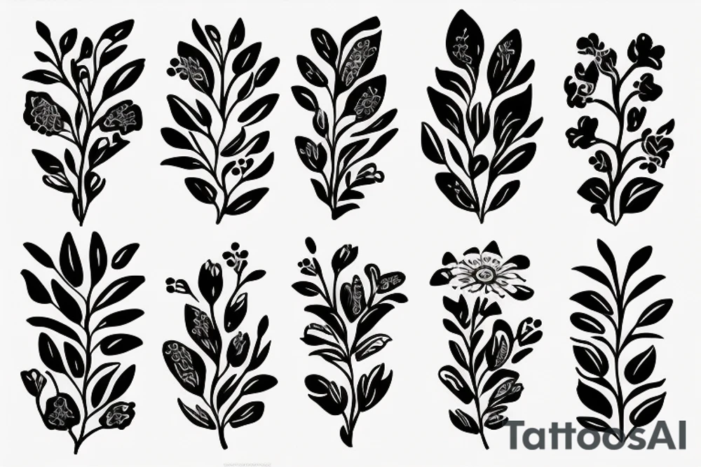 flower tattoo idea