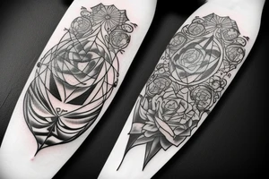 Text - "FOREVER YOUNG" gothic style tattoo idea