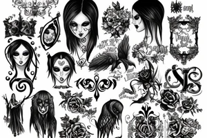 Text - "FOREVER YOUNG" gothic style tattoo idea