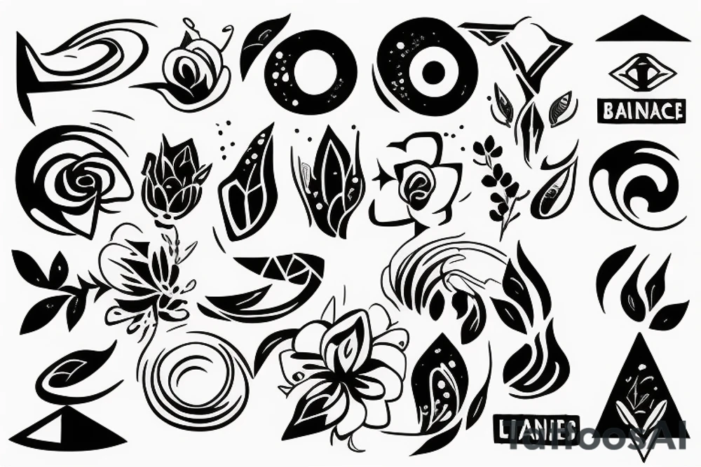 Life thoughts balance tattoo idea