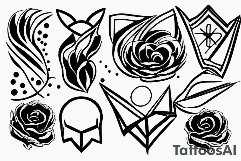 Balance minimalistic simple tattoo idea