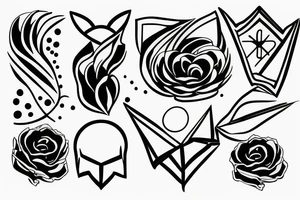 Balance minimalistic simple tattoo idea
