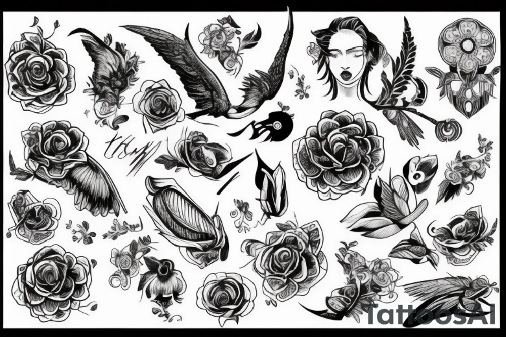 Змея с головой дракона tattoo idea