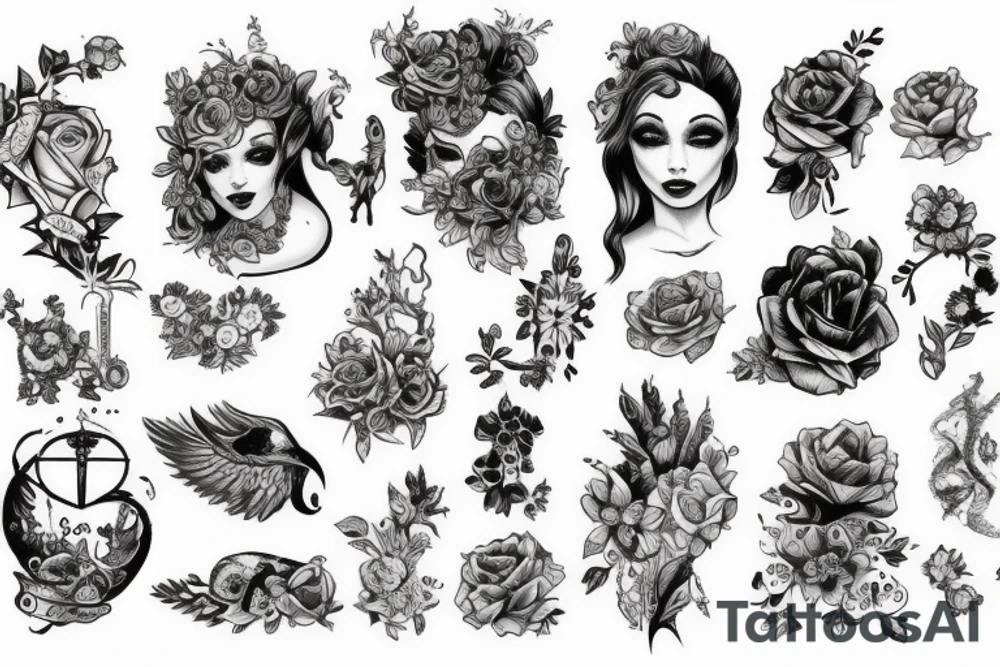 Хорор ребенок tattoo idea