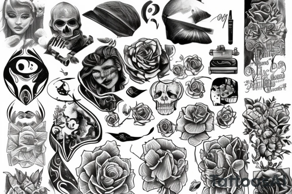 Хорор ребенок tattoo idea