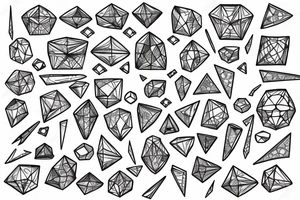 coordinate system in the middle a diamond with some integral math tattoo idea