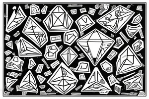 coordinate system in the middle a diamond with some integral math tattoo idea