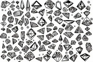coordinate system in the middle a diamond tattoo idea