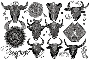 Taurus, earth, Virgo, Venus tattoo idea