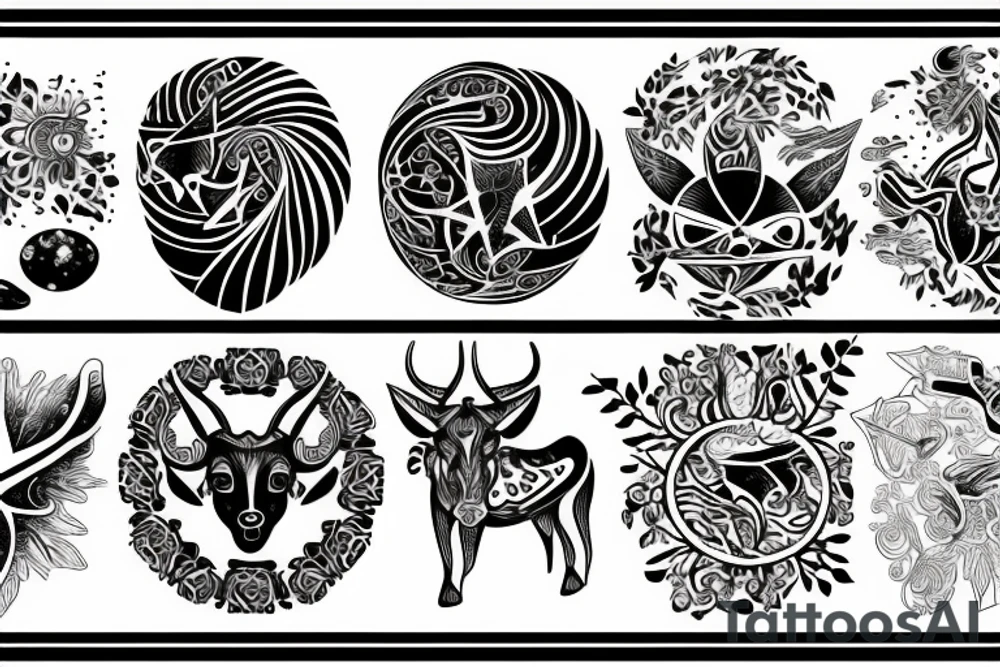 Taurus, earth, Virgo, Venus tattoo idea