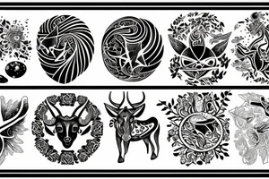 Taurus, earth, Virgo, Venus tattoo idea