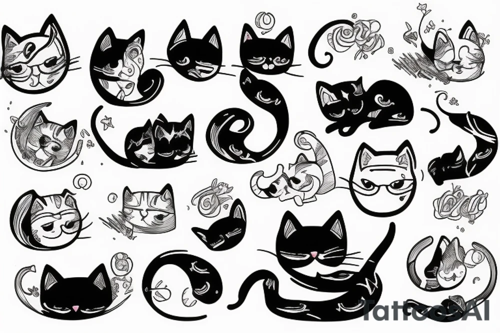 Cat, Anton, Happy,diving tattoo idea