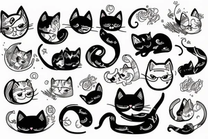 Cat, Anton, Happy,diving tattoo idea