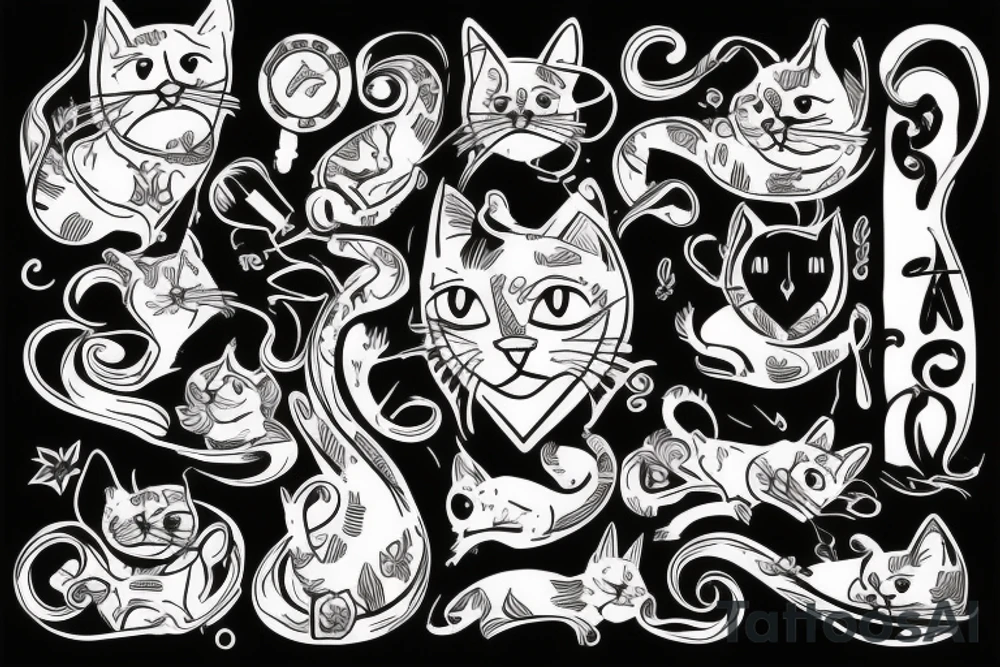Cat, Anton, Happy,diving tattoo idea