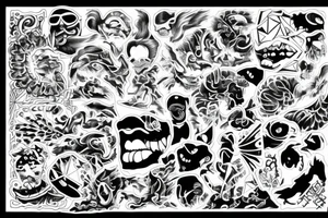 Man,Happy,diving, Fang shui tattoo idea