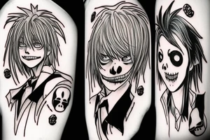 the death note anime tattoo idea