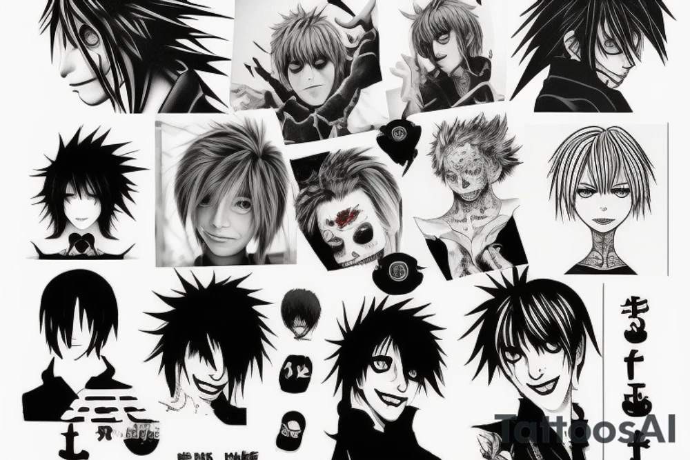 the death note anime tattoo idea