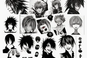 the death note anime tattoo idea