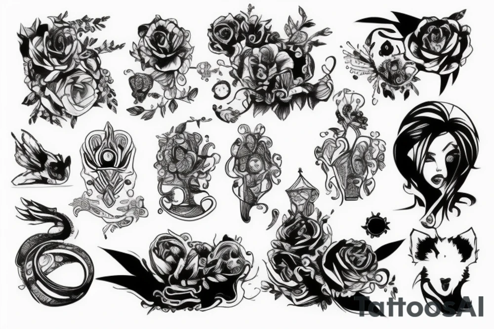 хуй и губы tattoo idea