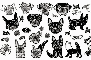 dog in door tattoo idea