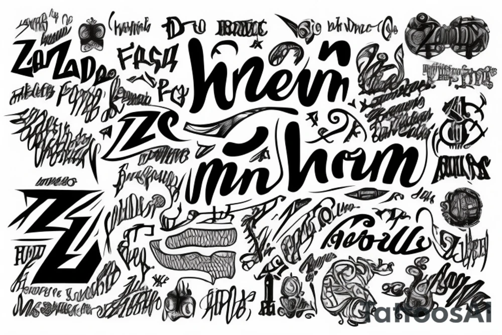 ZRD MEN tattoo idea