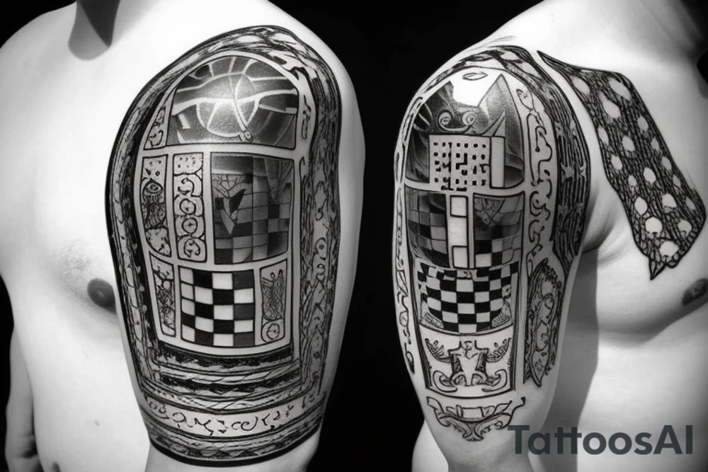 Knight in chess tattoo idea