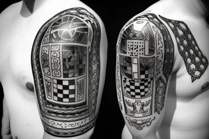 Knight in chess tattoo idea