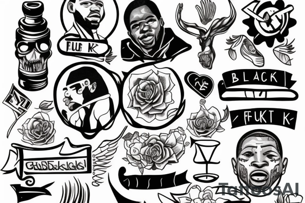 black guy fucks white guy tattoo idea
