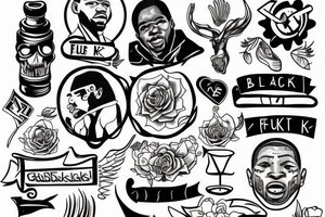 black guy fucks white guy tattoo idea