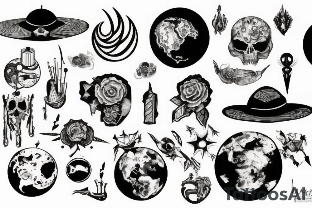 Planet tattoo idea
