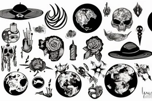 Planet tattoo idea