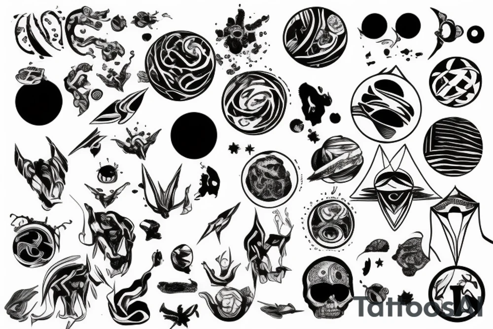 Planet tattoo idea
