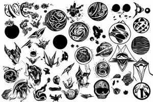 Planet tattoo idea