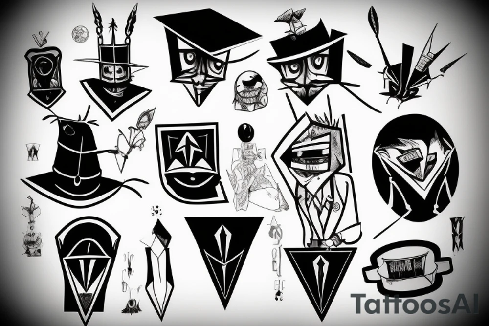 Bill cipher tattoo idea