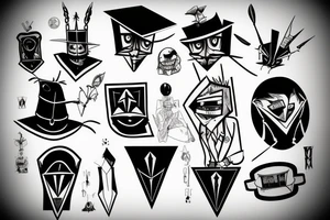 Bill cipher tattoo idea