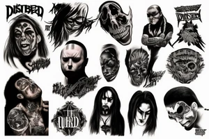 The guy from the album covers of the band Disturbed tattoo idea