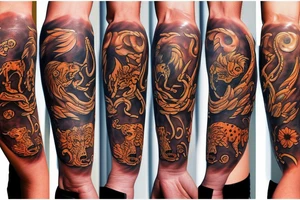 zodiac sign "Leo" tattoo idea