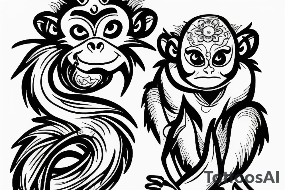 Fire Monkey tattoo idea
