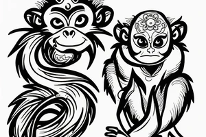 Fire Monkey tattoo idea